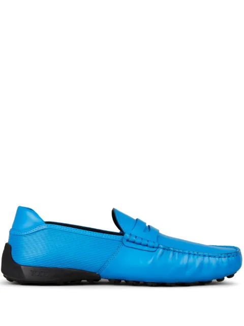 Tod's Automobili Lamborghini slip-on leather driving shoes Blue Y5U86K0HL90BR0