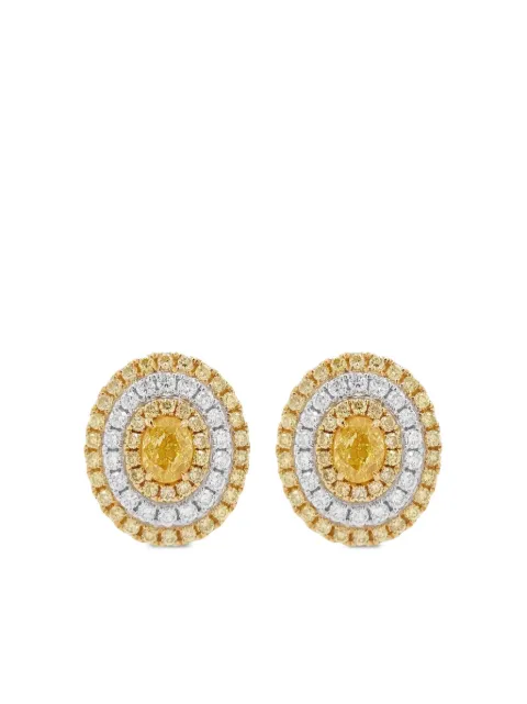 HYT Jewelry diamond stud earrings Gold E221HR