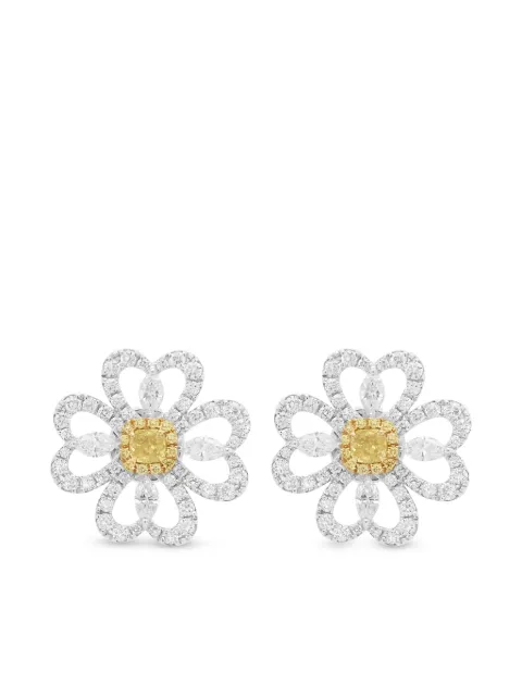 HYT Jewelry diamond stud earrings Silver E180HR