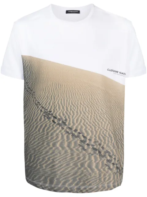 costume national contemporary graphic-print cotton T-shirt White CMS37007TS8706