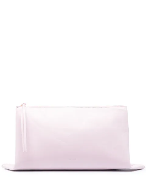 Jil Sander logo-embossed clutch bag Purple J08WF0003P5636