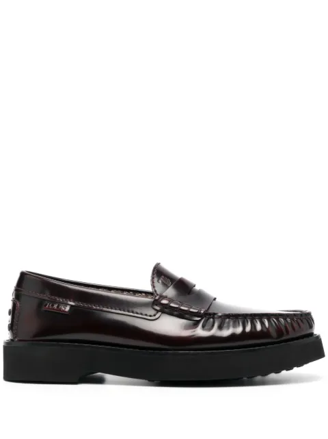 Tod's penny-slot leather loafers Red XXM54K00641AKT