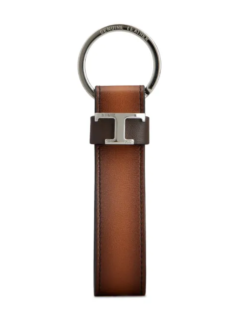 Tod's T leather keychain Brown XAMTSIGA200SNJ