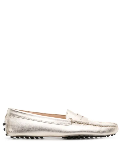 Tod's Gommino leather loafers Gold XXW00G00010S8F