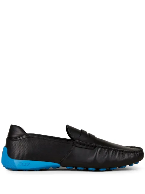 Tod's Automobili Lamborghini slip-on leather driving shoes Black Y5U86K0HL90N6M