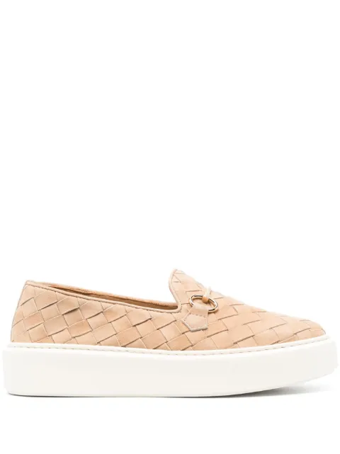 Henderson Baracco Tina braided suede loafers Neutrals TINA1