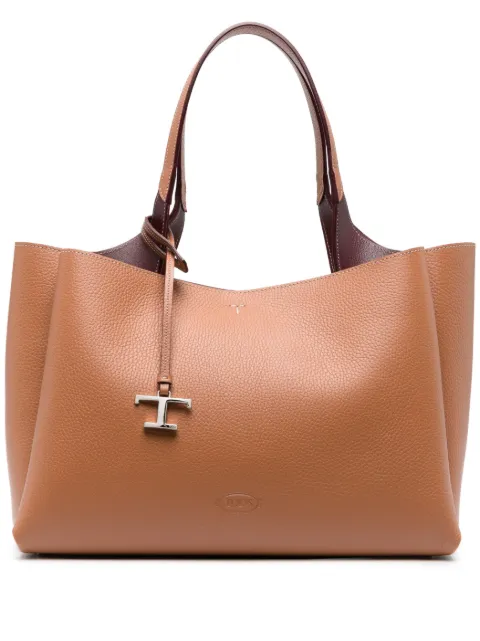Tod's T Timeless leather tote bag Brown XBWAPAF9300QRI