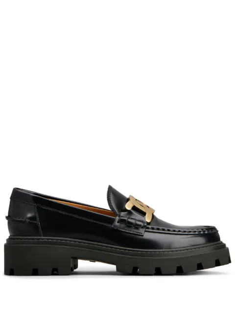 Tod's Gomma Pesante leather loafers Black XXW08J0HL60SHA