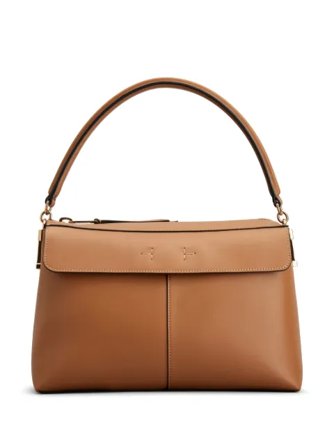 Tod's small T Case Boston leather shoulder bag Brown XBWTSUH0200XPR