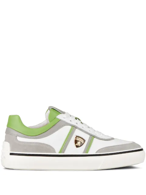 Tod's Automobili Lamborghini panelled lace-up leather sneakers Grey Y5M03E0HI70SI6