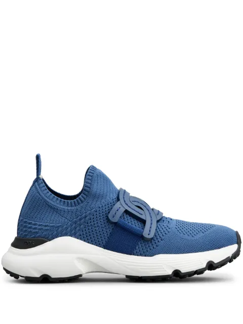 Tod's logo-patch low-top sneakers Blue XXW54C0EM60Q6L