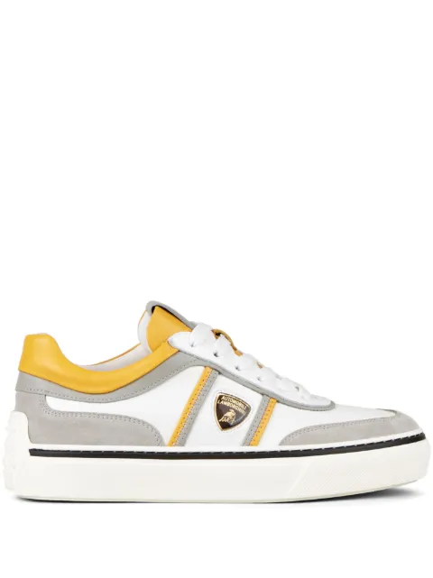 Tod's Automobili Lamborghini logo-debossed low-top sneakers White Y5W03E0HI70SI6