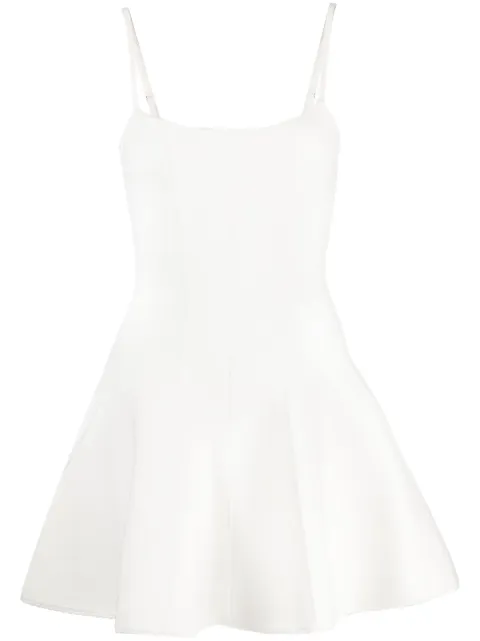 Fleur Du Mal flared corset dress White DR04460300