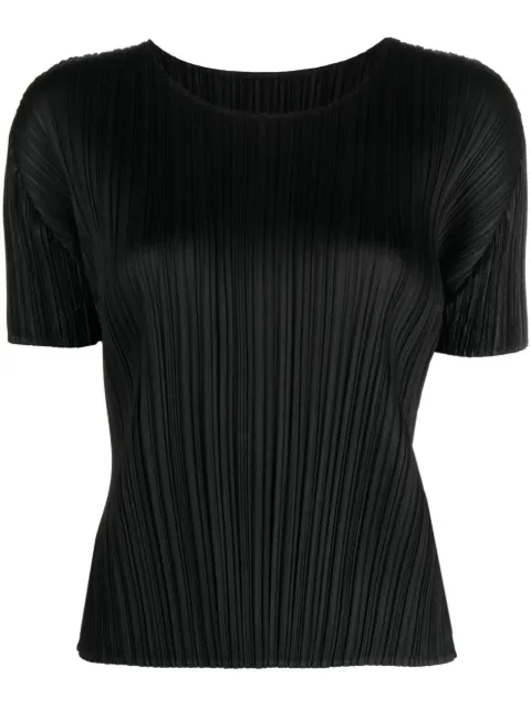 Pleats Please Issey Miyake plissé short-sleeve T-shirt Black PP26JK1030