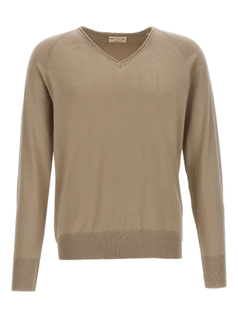 Ma'ry'ya V-neck raglan-sleeve sweater Neutrals YIK021A3