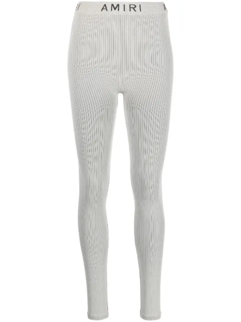 AMIRI seamless fine-ribbed leggings Neutrals PS23WKP003