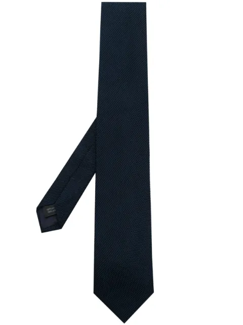 FURSAC textured silk tie Blue FHACR00010