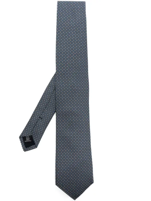 FURSAC silk pointed tie Blue F2OTIESR12