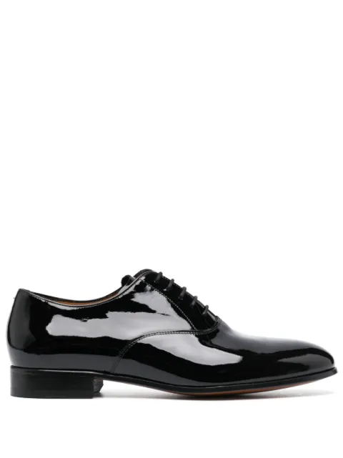FURSAC high-shine leather derby shoes Black FHACH00028