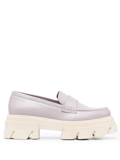 ALOHAS Trailblazer 55mm leather loafers Purple S00190
