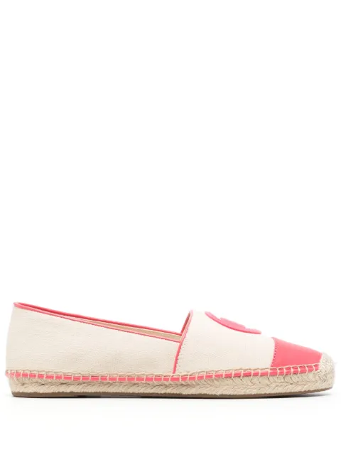 Michael Michael Kors monogram-embroidered espadrilles Neutrals 40S3KNFP1D