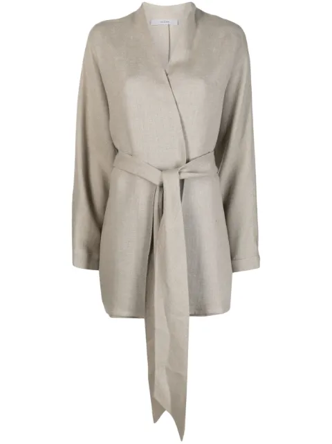 Dusan belted linen cardigan Neutrals O9746