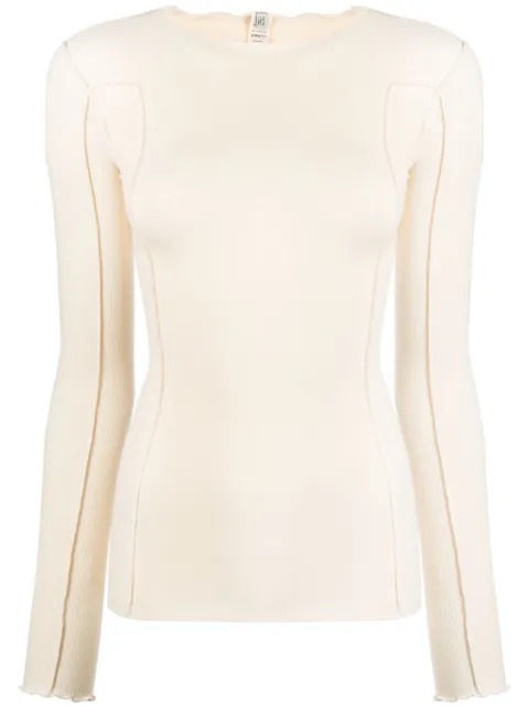 Baserange Omato organic-cotton top White TTMLRB000OFFWHITE