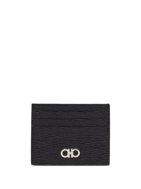 Ferragamo Gancini credit card holder Black 698914