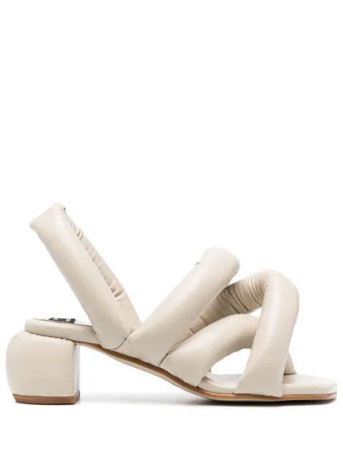 Henrik Vibskov Sausage 60mm crossover-strap sandals Neutrals SS23KEYA902
