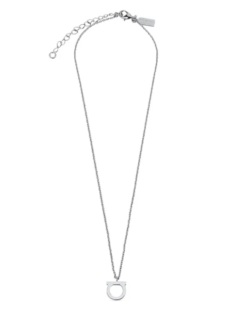 Ferragamo Gancini charm necklace Silver 696659