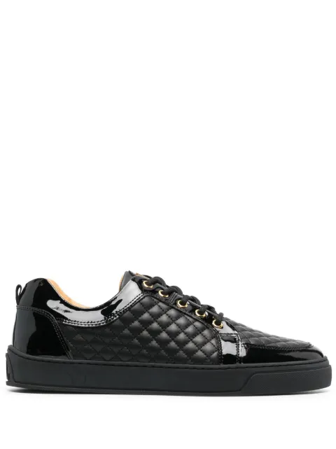 Leandro Lopes quilted low-top sneakers Black LL092P34