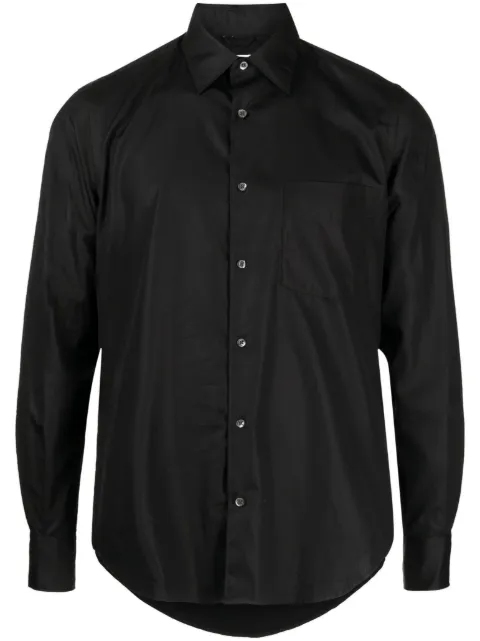 ASPESI slim-cut cotton shirt Black S3ACE36C118