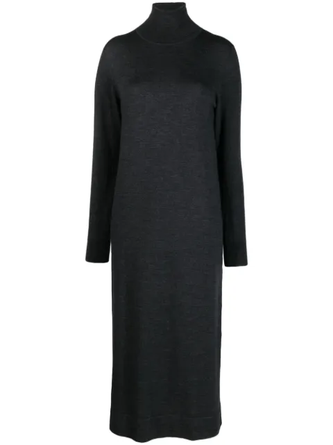 P.A.R.O.S.H. roll-neck long-sleeved dress Grey LIMED550821