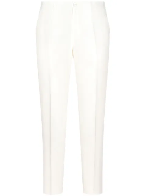Dolce & Gabbana linen tailored trousers White GY6IETGG868
