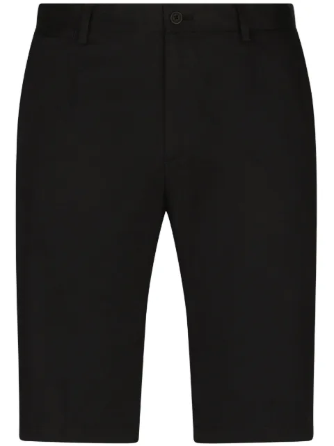 Dolce & Gabbana logo-patch bermuda shorts Black GWRREZGG869