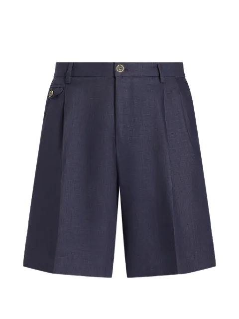 Dolce & Gabbana above-knee linen tailored shorts Grey GW0MATGG868