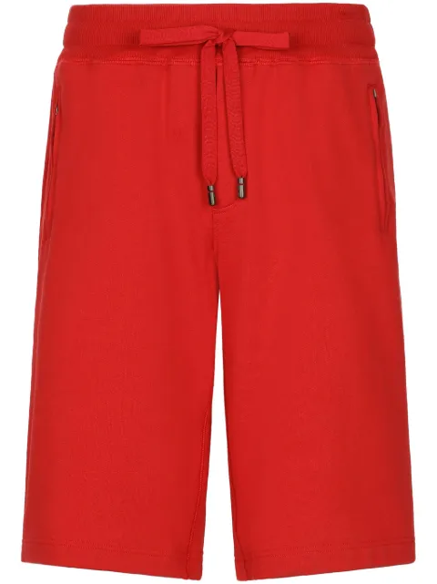 Dolce & Gabbana logo-tag track shorts Red GVB7HTG7F2G