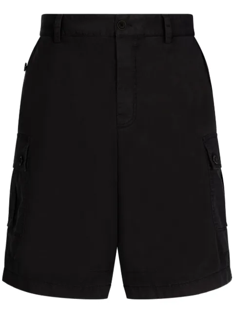 Dolce & Gabbana logo-plaque cargo shorts Black GV5IHTFUFJR