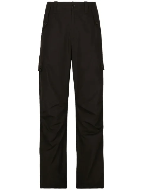 Dolce & Gabbana cargo-pocket logo-plaque cotton trousers Grey GV3OHTFU5PY