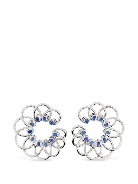HYT Jewelry sapphire-embellishment earrings Silver E45HR