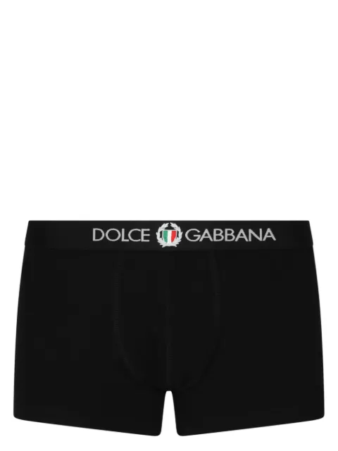 Dolce & Gabbana logo-print cotton boxers Black M4C03JONN94