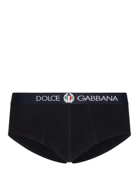 Dolce & Gabbana logo-waistband briefs Black M3C03JONN94