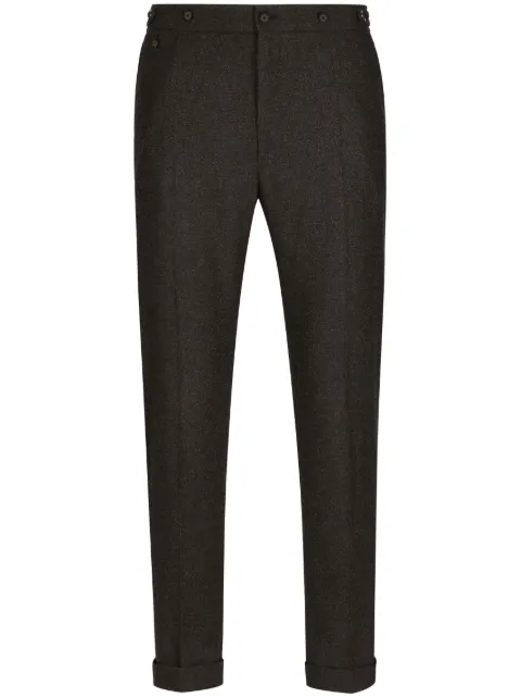 Dolce & Gabbana pressed-crease tailored trousers Brown GV6LETFURNC