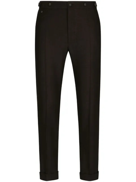 Dolce & Gabbana pressed-crease tailored trousers Black GV6LETFURNC