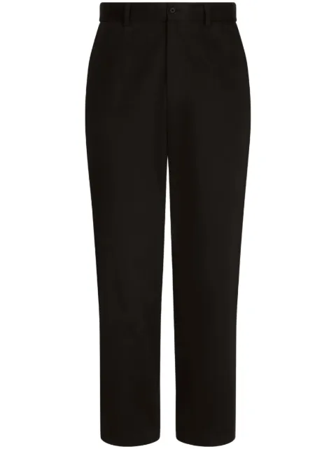 Dolce & Gabbana front-fastening straight-leg trousers Black GV5ZHTFUFMU