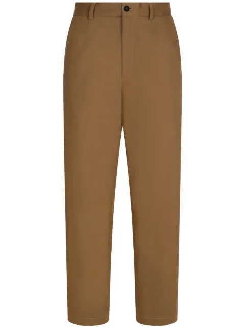 Dolce & Gabbana straight-leg cotton trousers Brown GV5ZHTFUFMU