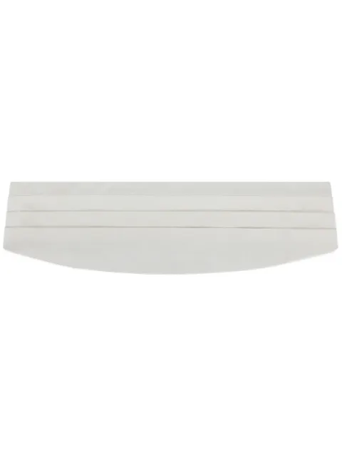 Dolce & Gabbana pleated silk cummerbund White GR205EG3UBG