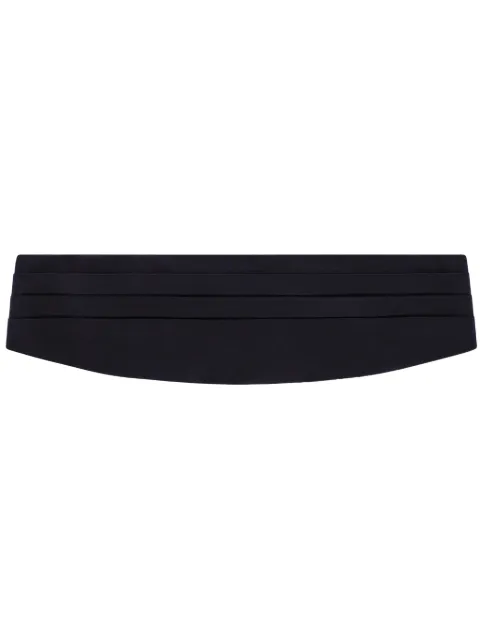 Dolce & Gabbana pleated silk cummerbund Blue GR205EG3UBG
