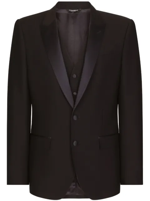 Dolce & Gabbana peak-lapel three-piece suit Blue GK2WMTGG829