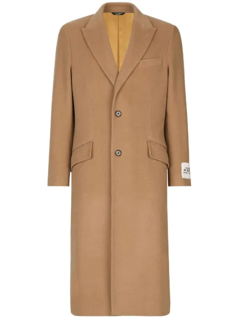 Dolce & Gabbana single-breasted wool coat Neutrals G001STGG863
